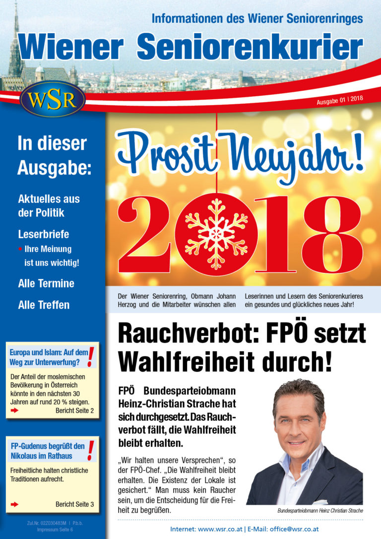 Der Seniorenkurier Jänner ist da!