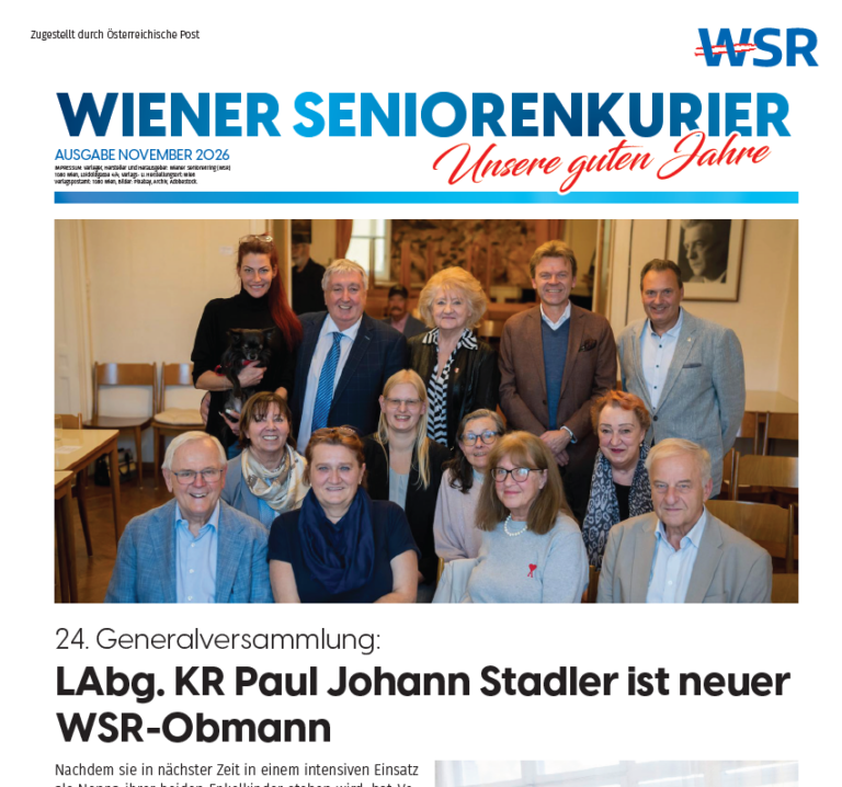 Der Seniorenkurier Ausgabe November ist da!